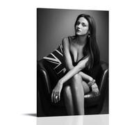 XuXueCC Michelle Keegan Retro Poster Actress Wall Art Picture Painting Canvas Prints Artworks Bedroom Living Room Decor Frame 20x30inch(50x75cm)