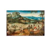 XuXueCC Pieter Bruegel The Elder Wall Art Prints Paintings Poster The Hay Harvest Painting On Canvas Wall Art Scroll Picture Print Living Room Walls Decor Homes Unframe 24x36inch(60x90cm)