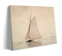 XuXueCC Winslow Homer Wall Art Prints Paintings Poster Sailing Off Gloucester Canvas Wall Art Picture Prints Hanging Photo Gift Idea Decor Homes Artworks Frame 20x30inch(50x75cm)