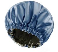 Xuxuejing Shower Cap,100% Real Satin Lined Shower Caps,Extra Large Shower Cap for Women Reusable Waterproof,Adjustable Size&Long Hair Bath Caps