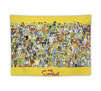XUYANG The Simpsons All Characters Collection American Anime Poster Wall Art Picture Painting Tapestry Polyester Print Tapestries Artworks Bedroom Living Room Decor 30"x40"