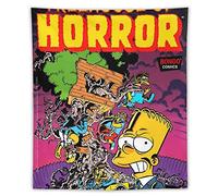 XUYANG The Simpsons TV Show Poster Treehouse of Horror Anime Picture Print Polyester Tapestry Wall Paint Art Tapestries Decor Modern Home Artworks Gift Idea 50"x60"