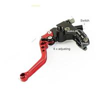 XuYingBhd Brake Clutch Lever Motorcycle Left Lever Clutch Cable Line 22mm Universal for Grom MSX125 for Nanja250 for Kawasaki Moto Bike(Red)
