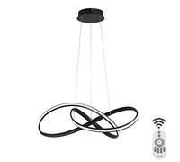 XUYOSDVQ Contemporary Irregular Ring Pendant Lighting,Acrylic Pendant Light Fixture For Living Room Bedroom,Modern Led Chandelier-Black 50cm(20inch) made in China