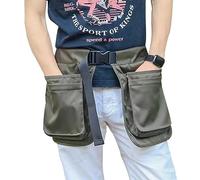Xuyuehengqdd Dog Training Apron,Dog Trainer Treat Pouch,with Detachable Pockets And Adjustable Belt,Tools Storage Waist Pockets,for Women,Men (Green)
