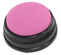 Xuyuehengqdd Voice Recording Button,Recordable Sound Button,Dog Interactive Toy,Pet Training Buzzer,for Kids Learning (Pink)