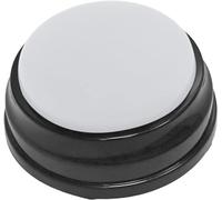 Xuyuehengqdd Voice Recording Button,Recordable Sound Button,Dog Interactive Toy,Pet Training Buzzer,for Kids Learning (White)