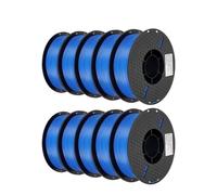 xuyuyan 10KG PLA Filament PETG 3d Filament 1.75mm For 3D Printer Filament 10rolls/set Mixed Colors And Materials FDM Printing(10 KG PLA Blue)