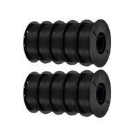 xuyuyan 10KG PLA Filament PETG 3d Filament 1.75mm For 3D Printer Filament 10rolls/set Mixed Colors And Materials FDM Printing(10 KG PLA Black)