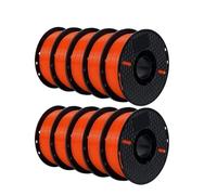 xuyuyan 10KG PLA Filament PETG 3d Filament 1.75mm For 3D Printer Filament 10rolls/set Mixed Colors And Materials FDM Printing(10 KG PETG Orange)