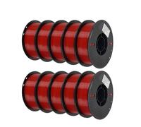 xuyuyan 10KG PLA Filament PETG 3d Filament 1.75mm For 3D Printer Filament 10rolls/set Mixed Colors And Materials FDM Printing(10 KG PLA Red)