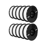 xuyuyan 10KG PLA Filament PETG 3d Filament 1.75mm For 3D Printer Filament 10rolls/set Mixed Colors And Materials FDM Printing(10 KG PETG White)