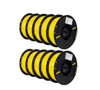 xuyuyan 10KG PLA Filament PETG 3d Filament 1.75mm For 3D Printer Filament 10rolls/set Mixed Colors And Materials FDM Printing(10 KG PLA Yellow)