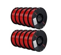 xuyuyan 10KG PLA Filament PETG 3d Filament 1.75mm For 3D Printer Filament 10rolls/set Mixed Colors And Materials FDM Printing(10 KG PETG Red)