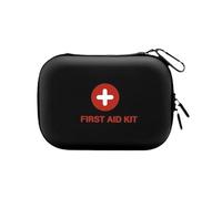 XUZAOJUN Car Emergency Kit,Outdoor Travel Medical First Aid Storage Bag,Suitable for Emergency Trauma Medical Kit Supplies,Waterproof,Home,Car,Travel,Mountaineering(Black,6.9x4.9x2.1in)