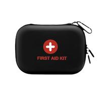 XUZAOJUN Car Emergency Kit,Outdoor Travel Medical First Aid Storage Bag,Suitable for Emergency Trauma Medical Kit Supplies,Waterproof,Home,Car,Travel,Mountaineering(Black,7.9x5.1x2.9in)