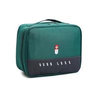XUZAOJUN First Aid Storage Carrying Bag,Portable Medication Organizer,Medicine Bottle Organizer with Smooth Zipper Travel First Aid Bag for Outdoor,Home & Travel(Green,24x19x11in)