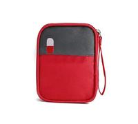 XUZAOJUN First Aid Storage Carrying Bag,Portable Medication Organizer,Medicine Bottle Organizer with Smooth Zipper Travel First Aid Bag for Outdoor,Home & Travel(Red,4.7x5.9x1.2in)
