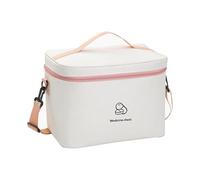 XUZAOJUN Portable Home Travel Drug Storage Bag, Medical First Aid Kit,Large Capacity Medical Emergency Box,Medicine Storage Bag,Suitable for Outdoor,Home,Vehicle(Beige,11.8x8.3x8.3in)