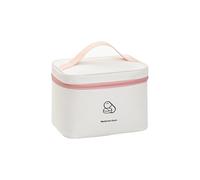 XUZAOJUN Portable Home Travel Drug Storage Bag, Medical First Aid Kit,Large Capacity Medical Emergency Box,Medicine Storage Bag,Suitable for Outdoor,Home,Vehicle(Beige,8.3x5.9x6.3in)