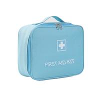 XUZAOJUN Portable Home Travel Medication Organizer Kit, Medical First Aid Kit, Large Capacity Empty Healthcare Pill Box Medication Organizer for Emergency, Home, Travel(Blue,9.4x3.9x7.9in)
