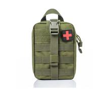 XUZAOJUN Tactical Waist Pack Multi-Functional Outdoor Mountaineering Lifesaving Kit,Portable Medical First Aid Kit,Traveler's Organizer for Outdoor,Vehicle,Camping(Army Green)
