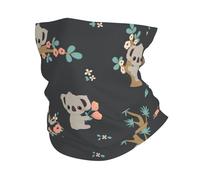 XUZHANG Cute 3D Animal Koala, Bandana Neck Gaiter Soft Face Cover Neck Warmer Tube Half Face Mask Scarf Balaclava
