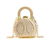XUZHID Shoulder Handbag,Elegant Small Shoulder Bag Rhinesttones Evening Bag for Women Wedding Purse Bridal Handbag with Removable Chain