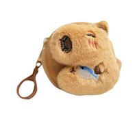 XUZHID Wallet Purse，Creative Capybara Anime Plush Coin Purse Round Cartoon Storage Bag Headphone Organized for Women and Girls, H, As shown