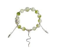 xuzhiyuan 2025 New Year of Snake Beaded Strech Bracelet Adjustable Crystal Beads Chinese Zodiac Animal Snake Lucky Charm Bracelet New Year Jewelry Gifts for Women Men, Adjustable, Stone, no gemstone