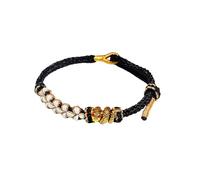 xuzhiyuan 2025 New Year Zodiac Lucky Snake Peach Blossom Bracelet Braided Strand Protection Bracelets Chinese Zodiac Animal Charm Knot Bracelet for Women Jewelry, Adjustable, Zinc, no gemstone