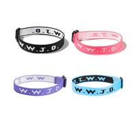 xuzhiyuan WWJD Braided Bracelets Letter Matching Couples Protection Inspirational Religious Christian Gifts What Would Jesus Do Bracelets Friendship Bracelet Gift for Women Men, adjustable, Metal