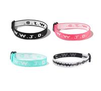 xuzhiyuan WWJD Braided Bracelets Letter Matching Couples Protection Inspirational Religious Christian Gifts What Would Jesus Do Bracelets Friendship Bracelet Gift for Women Men, adjustable, Metal