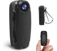 XUZIE Body Camera Wearable Body Cam With Image Taking and Recording Functions Video and Audio & Motion Detection Night Vision for Bike/Pet/Home/Proof/Personal Safety (32GB Card)