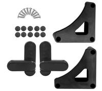 XUZIE Caravan Table Bracket Storage Kit - Security Retaining Mounting Kit with Screws for Stowage Table Accessories in Caravan, Motorhome, Campervan Table Accessories Black