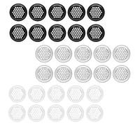XUZOPIM 30 Pieces Round Ventilation Grilles 35 mm Round Ventilation Grills Decorated Stainless Steel Ventilation Grille Circular Mesh Round Air Vent Hole