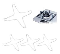 XUZOPIM Pack of 4 Gas Stove Burner Stand Gas Stove Attachment Ring Gas Stove Gas Stove Attachment Star Wok Ring Universal Attachment for Espresso Maker Coffee Maker Gas Hobs Oven