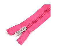 XUZWMAGZJ Invisible Zips,Nylon Zipper, 4Pcs 5# Nylon Zippers 40/60/70cm Open End Zip for Closure Sewing DIY Bags Clothing Garment Accessories Tailor Craft Red,60cm(Hot Pink,60cm)