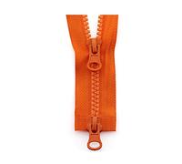 XUZWMAGZJ Invisible Zips,Nylon Zipper, 5# 80/90/100/120/150cm Double Sliders Plastic Resin Colorful Zipper for Clothes Garment Sewing Accessories Red,90cm(Orange,120cm)