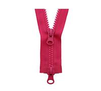 XUZWMAGZJ Invisible Zips,Nylon Zipper, 5# 80/90/100/120/150cm Double Sliders Plastic Resin Colorful Zipper for Clothes Garment Sewing Accessories Red,90cm(Rose,90cm)