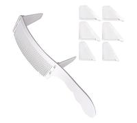 Xuzxinze 1 Set Positioning Comb Salon Hairdressing Clipper Curved Comb Fit For Men Hair Styling Tool White