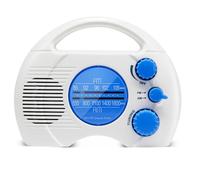Xuzxinze AM FM Shower Radio Waterproof Portable Bath Companion 3x AA Power | Four-level volume control lets you tailor sound for early mornings, with a compact design for daily routines in the shower.