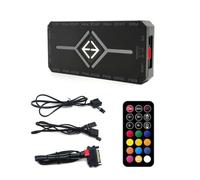 Xuzxinze ARGB PWM Controller Wireless Remote Fan Hub for PC Case Radiator | Switch between motherboard mode and remote control to sync ARGB across fans and radiators, enabling unified lighting scenes.