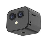 Xuzxinze Camera WiFi Enabled Compact Black | Wireless camera with built-in battery and microphoned speaker for on-the-go use.