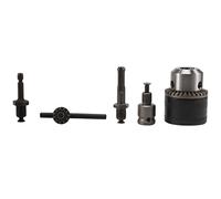 Xuzxinze Drill Chuck 3-16mm Quick Change 1/2-20UNF Thread Adapter Kit Set | Compact kit bundle including 3-16mm chuck, 1/2-20UNF thread adapter, SDS-Plus shank, and 1/4 hex shank for on-the-go jobs.