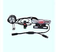 Xuzxinze Ebike Front and Rear Lights for Mid-Drive Kit - 1.5M Cables | Includes waterproof Quick Release Harness to connect controller to 1-to-4 E-bus harness for flexible wiring