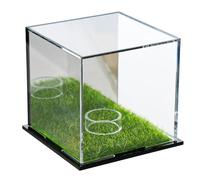 Xuzxinze Golf Display Cabinet, Golf Square Display Cabinet, Memorial Box, Acrylic Mirror Storage Box
