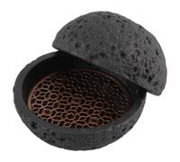 Xuzxinze Japanese Planet Volcanic Stone Artistic Dish Pendulum Seafood Sushi Sashimi Ice Plate Smoke Plate,12CM