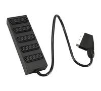 Xuzxinze Scart Splitter 21Pin 5 Way Connector for AV Systems AV Setup Kit | Plug-and-play compatible, this 21Pin Scart splitter requires no tools and supports quick setup across devices today