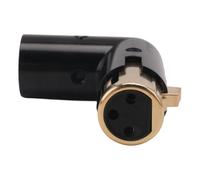 Xuzxinze XLR Angle Adapter 3Pin Right Angle 90 Degree Male to Female Mixers | Adjustable 3-pin XLR right-angle adapter with built-in screw; for quick angle changes; ideal for back ports on mixers.
